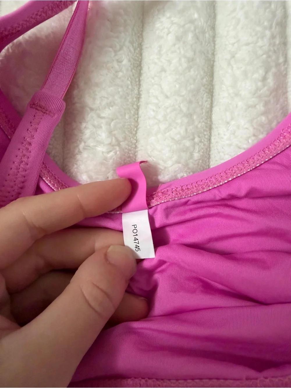 SKIMS Bright Pink One-Piece Swimsuit